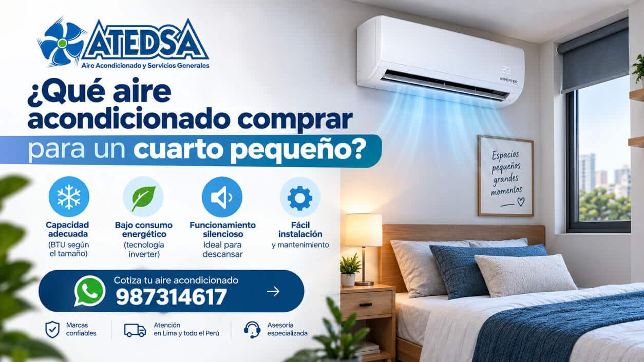 ¿Que aire acondicionado comprar para un cuarto pequeño?