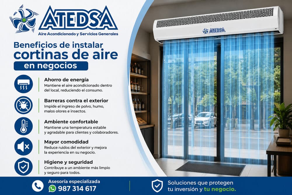 Beneficios de instalar cortinas de aire en negocios